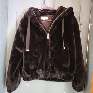 Philosophy Black Faux Fur Jacket